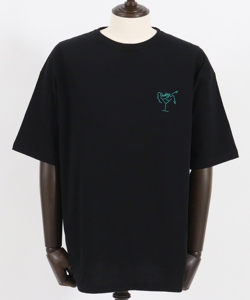 CAMBIO(カンビオ)の「mt8409- ワンポイント刺繍TビッグシルエットTシャツ(ガール)(Tシャツ/カットソー・メンズ・ホワイト/ブラック/ネイビー・S/M/L/XL)」の11枚目の写真