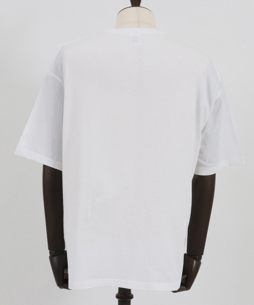 CAMBIO(カンビオ)の「mt8409- ワンポイント刺繍TビッグシルエットTシャツ(ガール)(Tシャツ/カットソー・メンズ・ホワイト/ブラック/ネイビー・S/M/L/XL)」の18枚目の写真