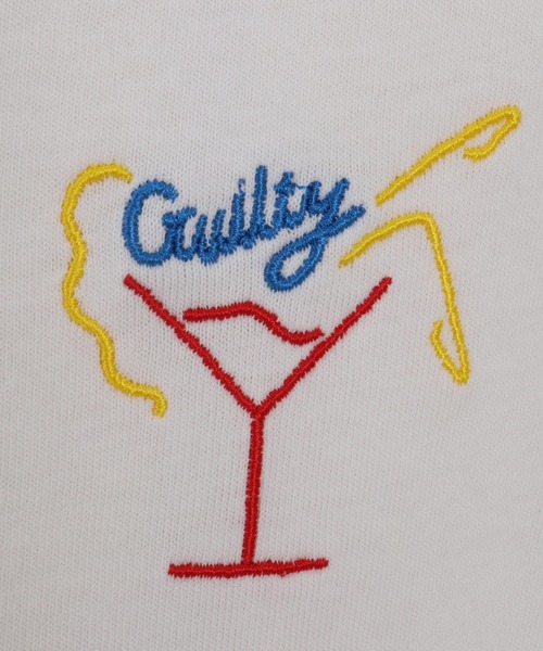 CAMBIO(カンビオ)の「mt8409- ワンポイント刺繍TビッグシルエットTシャツ(ガール)(Tシャツ/カットソー・メンズ・ホワイト/ブラック/ネイビー・S/M/L/XL)」の15枚目の写真