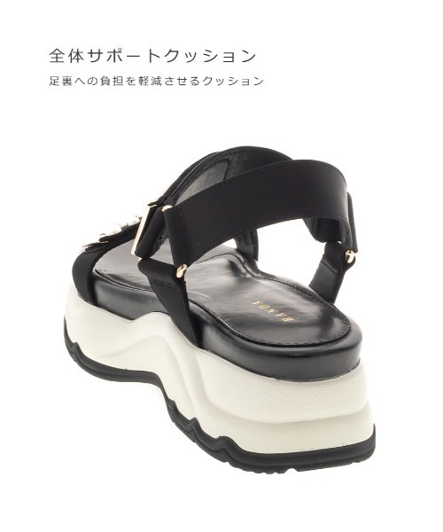 セール】パール×スタッズスポーツサンダル（サンダル）｜RANDA