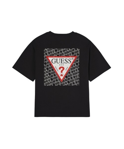 Guess(ゲス)の「Triangle Logo Tee ロゴTシャツ(Tシャツ/カットソー・メンズ・グレー/ホワイト/パープル・MEDIUM/LARGE/X-LARGE/SMALL)」の8枚目の写真