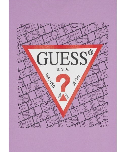 Guess(ゲス)の「Triangle Logo Tee ロゴTシャツ(Tシャツ/カットソー・メンズ・グレー/ホワイト/パープル・MEDIUM/LARGE/X-LARGE/SMALL)」の18枚目の写真