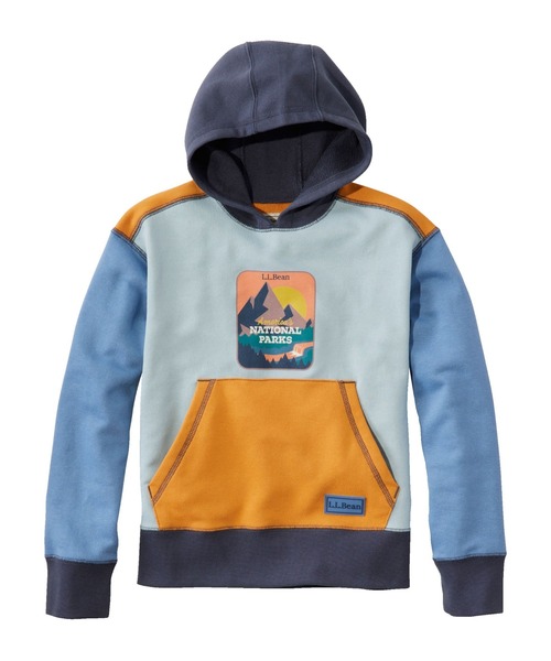 L.L.Bean(エルエルビーン)の「キッズ・アスレジャー・フーディ、カラーブロック ビッグキッズ(パーカー・キッズ・ピンク系その他/ブルー系その他/ブルー系その他2・S/M/L/XL)」の9枚目の写真