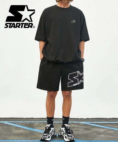 STARTER BLACK LABEL（スターターブラックレーベル）の「STARTER BLACK LABEL 半袖セットアップ（スウェット・メンズ・グレー系その他/グレー/グリーン/ブラック系その他/ネイビー/ブラック/ブラック系その他2/ブラック系その他4/ブラック系その他3/グレー系その他2/グレー系その他3/グレー系その他4/ストーン/アイボリー/オフホワイト・L/M/XL）」の21枚目の写真