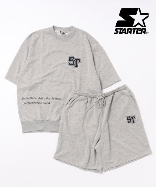 STARTER BLACK LABEL（スターターブラックレーベル）の「STARTER BLACK LABEL 半袖セットアップ（スウェット・メンズ・グレー系その他/グレー/グリーン/ブラック系その他/ネイビー/ブラック/ブラック系その他2/ブラック系その他4/ブラック系その他3/グレー系その他2/グレー系その他3/グレー系その他4/ストーン/アイボリー/オフホワイト・L/M/XL）」の12枚目の写真