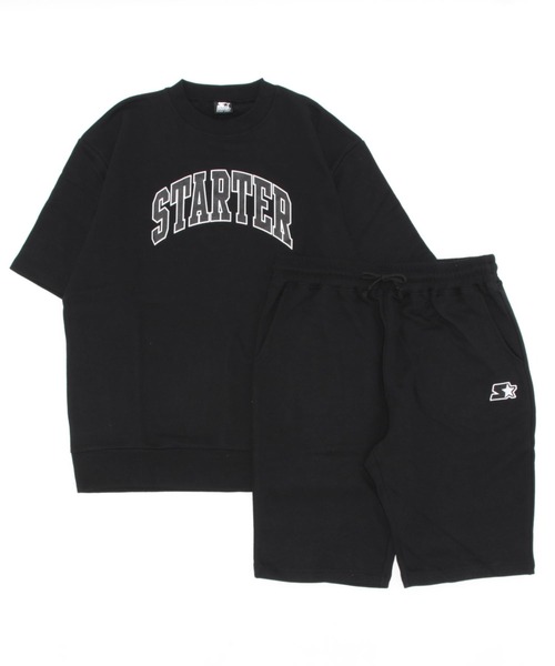 STARTER BLACK LABEL（スターターブラックレーベル）の「STARTER BLACK LABEL 半袖セットアップ（スウェット・メンズ・グレー系その他/グレー/グリーン/ブラック系その他/ネイビー/ブラック/ブラック系その他2/ブラック系その他4/ブラック系その他3/グレー系その他2/グレー系その他3/グレー系その他4/ストーン/アイボリー/オフホワイト・L/M/XL）」の5枚目の写真