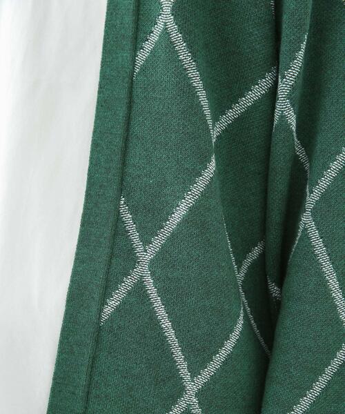 URBAN RESEARCH Sonny Label（アーバンリサーチサニーレーベル）の「『洗濯可』ダイヤパターンボタンレスカーディガン（カーディガン/ボレロ・メンズ・オフホワイト/グリーン/グレー・LARGE/MEDIUM）」の22枚目の写真