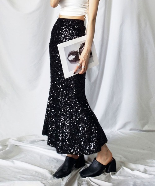 me+em select（ミームセレクト）の「スパンコールロングマーメイド  