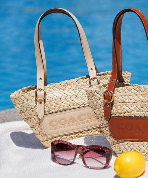 COACH（コーチ）の「ストラクチャード トート 16（かごバッグ