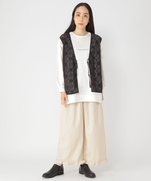 studio CLIP（スタディオクリップ）の「ノルマンディリネン混裾フリル