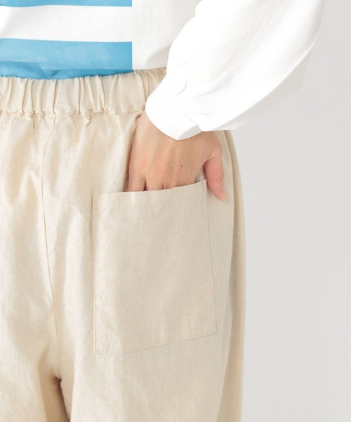 studio CLIP（スタディオクリップ）の「ノルマンディリネン混裾フリルパンツ（その他パンツ・レディース・アイボリー/ブラック/ブルー/ピンク・FREE）」の14枚目の写真