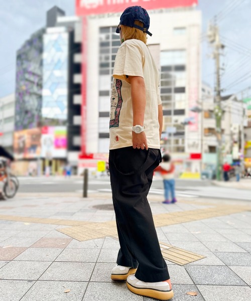 SNOOPY×OLD BETTY'S(スヌーピーカケルオールドベティーズ)の「スヌーピー【SNOOPY】Bandana Print T-shirts(Tシャツ/カットソー・レディース・ナチュラル/スミクロ/サンドベージュ・M/L)」の7枚目の写真