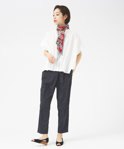 qualite（カリテ）の「プリーツTブラウス（シャツ/ブラウス・レディース・ブラック/ベージュ/ホワイト・フリー）」の6枚目の写真