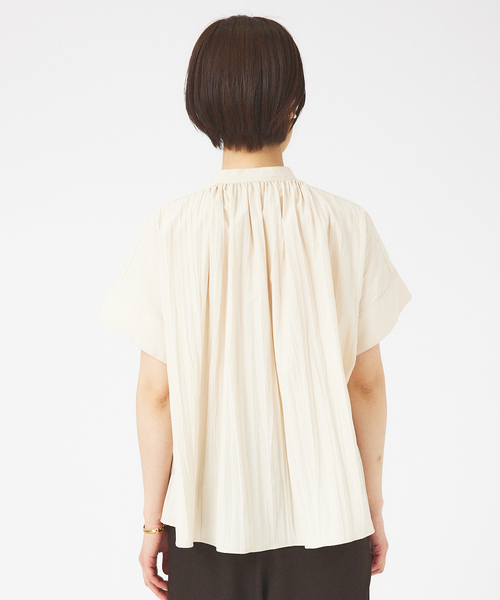 qualite（カリテ）の「プリーツTブラウス（シャツ/ブラウス・レディース・ブラック/ベージュ/ホワイト・フリー）」の8枚目の写真