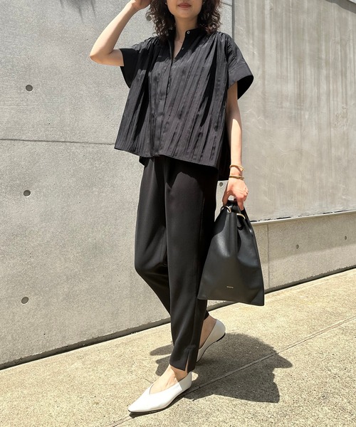 qualite（カリテ）の「プリーツTブラウス（シャツ/ブラウス・レディース・ブラック/ベージュ/ホワイト・フリー）」の17枚目の写真