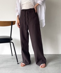 CANAL JEAN | RED CHOP WORKS(レッドチョップワークス) コットンリネンドローストリングパンツ(その他パンツ)