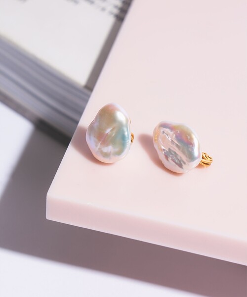 Demi-Luxe BEAMS（デミルクス ビームス）の「jour couture / mirror.02 イヤリング（イヤリング・レディース・ホワイト・ONE SIZE）」の7枚目の写真