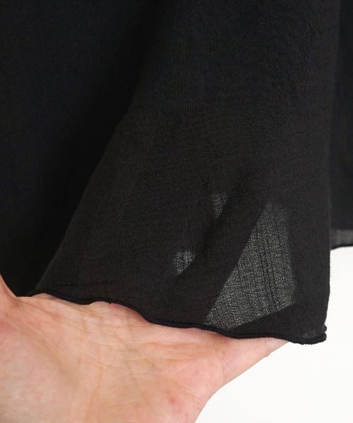 flower（フラワー）の「メロウギャザースカート（スカート・レディース・ブラック/アイボリー・FREE）」の5枚目の写真