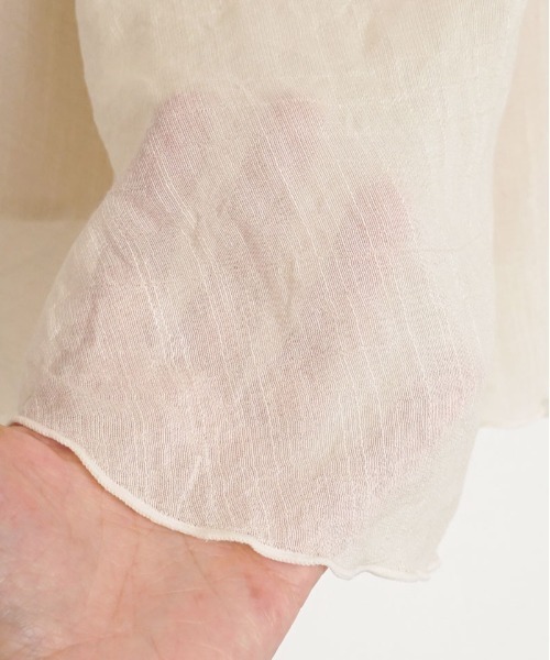 flower（フラワー）の「メロウギャザースカート（スカート・レディース・ブラック/アイボリー・FREE）」の9枚目の写真