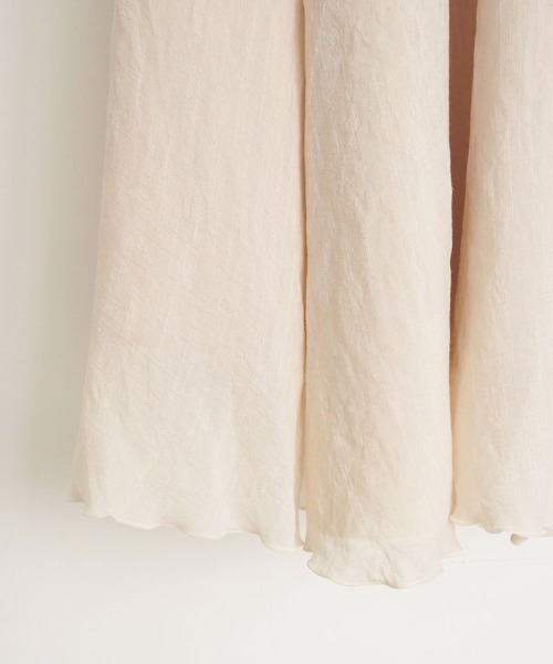 flower（フラワー）の「メロウギャザースカート（スカート・レディース・ブラック/アイボリー・FREE）」の13枚目の写真