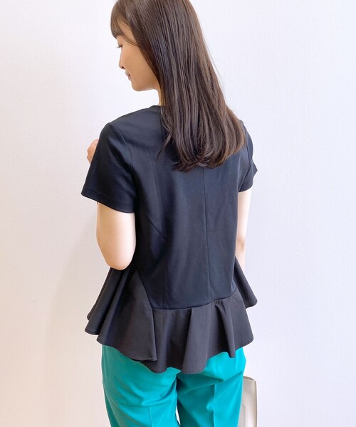 アイスタッチフレアスリーブニット【UV/接触冷感/アンチピリング/洗濯機洗い可】