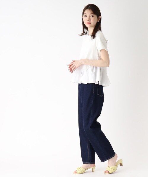 アイスタッチフレアスリーブニット【UV/接触冷感/アンチピリング/洗濯機洗い可】