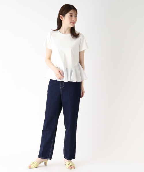 アイスタッチフレアスリーブニット【UV/接触冷感/アンチピリング/洗濯機洗い可】