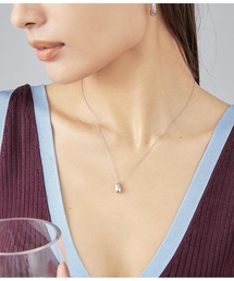 金属アレルギー対応ステンレスニュアンスドロップネックレス