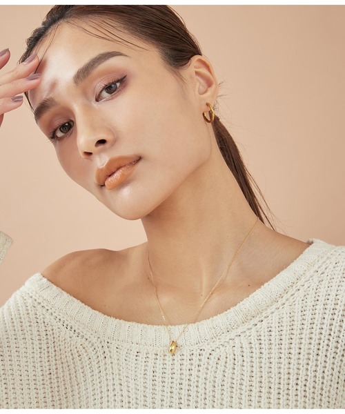 Settimissimo(セッティミッシモ)の「金属アレルギー対応ステンレスニュアンスドロップネックレス(ネックレス・レディース・シルバー/ゴールド・FREE)」の7枚目の写真