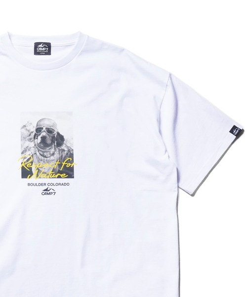CAMP7(キャンプセブン)の「CAMP7 PHOTO TEE(Tシャツ/カットソー・メンズ・ホワイト/ブラック・MEDIUM/X-LARGE/LARGE)」の2枚目の写真
