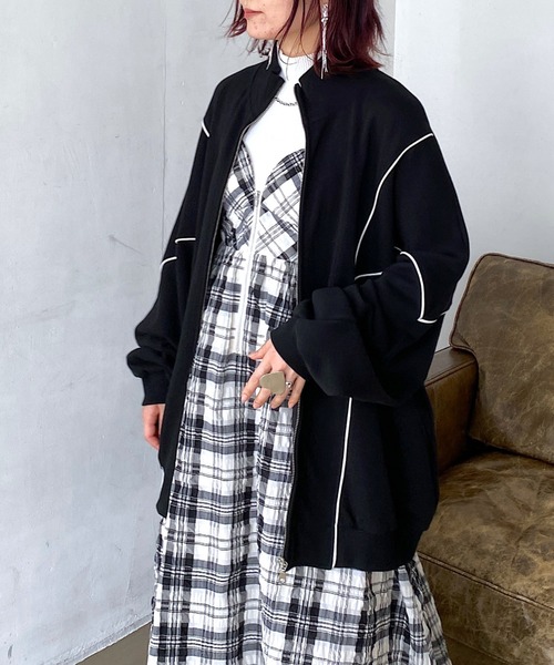 PAGEBOY（ページボーイ）の「トラックスウェット（スウェット・レディース・ブラック/グレー/モカ/ホワイト・FREE）」の7枚目の写真