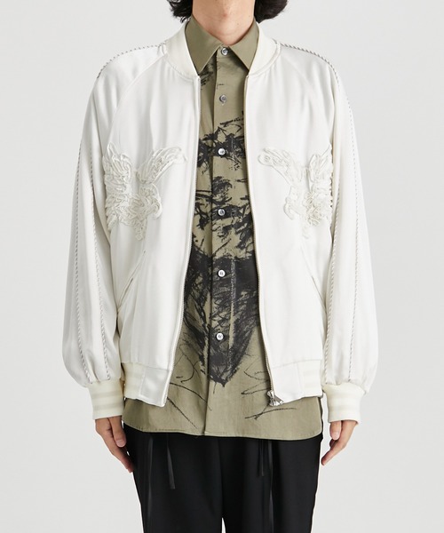 TAAKK/ターク】TAPE EMBROIDERY SOUVENIR JACKET/テープエン