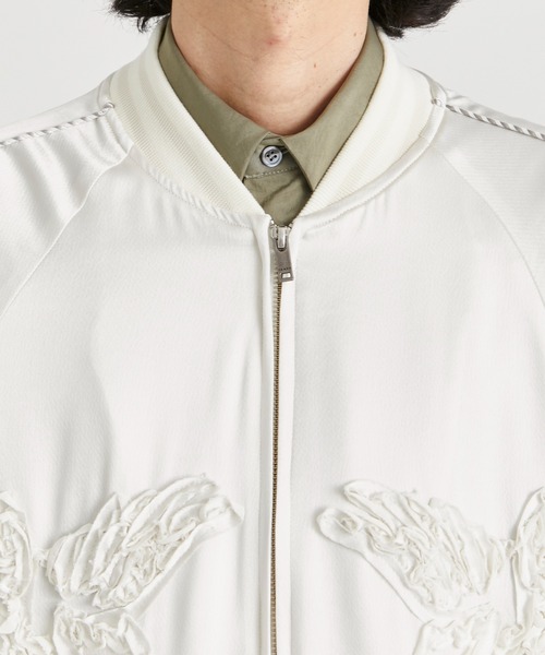 TAAKK(ターク)の「【TAAKK/ターク】TAPE EMBROIDERY SOUVENIR JACKET/テープエンブロイダリースーベニアジャケット(ミリタリージャケット・メンズ・ブラック/ホワイト・3/2/1)」の10枚目の写真