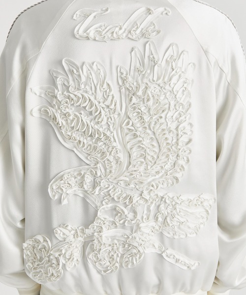 TAAKK(ターク)の「【TAAKK/ターク】TAPE EMBROIDERY SOUVENIR JACKET/テープエンブロイダリースーベニアジャケット(ミリタリージャケット・メンズ・ブラック/ホワイト・3/2/1)」の11枚目の写真