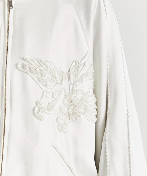 TAAKK(ターク)の「【TAAKK/ターク】TAPE EMBROIDERY SOUVENIR JACKET/テープエンブロイダリースーベニアジャケット(ミリタリージャケット・メンズ・ブラック/ホワイト・3/2/1)」の12枚目の写真