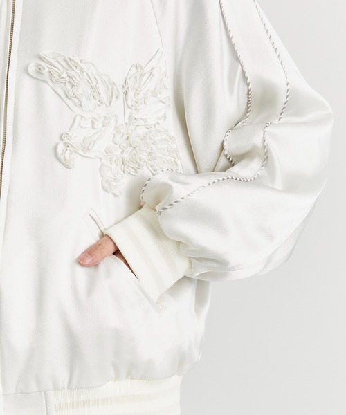 TAAKK(ターク)の「【TAAKK/ターク】TAPE EMBROIDERY SOUVENIR JACKET/テープエンブロイダリースーベニアジャケット(ミリタリージャケット・メンズ・ブラック/ホワイト・3/2/1)」の13枚目の写真