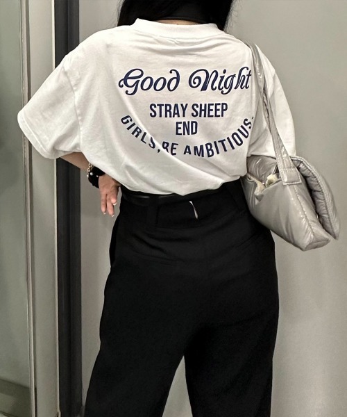 STRAY SHEEP（ストレイシープ）の「[STRAY SHEEP]オリジナルグラフィックTシャツ（Tシャツ/カットソー・レディース・ホワイト/その他/その他1/その他2/その他3/その他4/その他6/その他5・MEDIUM/LARGE）」の5枚目の写真