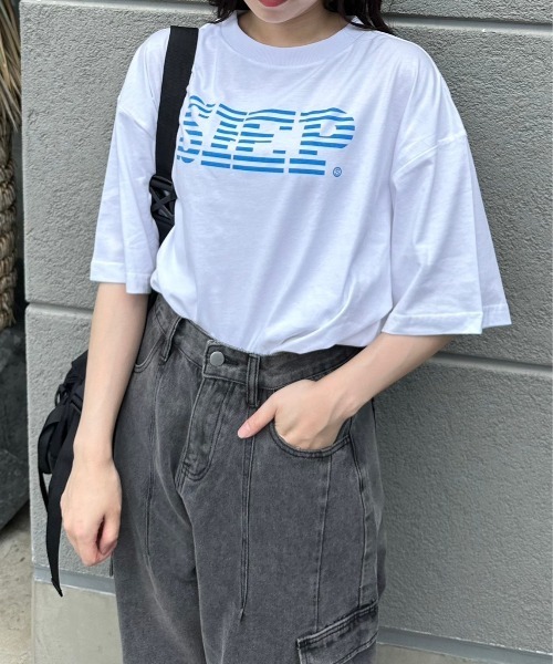 STRAY SHEEP（ストレイシープ）の「[STRAY SHEEP]オリジナルグラフィックTシャツ（Tシャツ/カットソー・レディース・ホワイト/その他/その他1/その他2/その他3/その他4/その他6/その他5・MEDIUM/LARGE）」の6枚目の写真