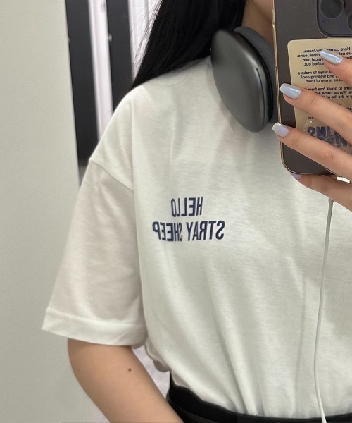 STRAY SHEEP（ストレイシープ）の「[STRAY SHEEP]オリジナルグラフィックTシャツ（Tシャツ/カットソー・レディース・ホワイト/その他/その他1/その他2/その他3/その他4/その他6/その他5・MEDIUM/LARGE）」の20枚目の写真