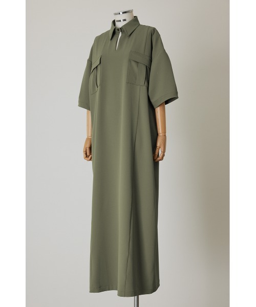 RIM.ARK Neck darts box SH サイズ38 グレー セール】Neck design box dress（ワンピース）｜RIM.ARK