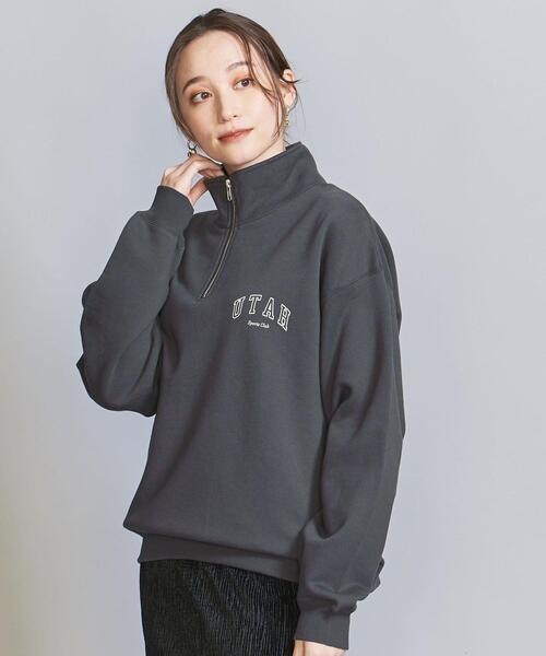BEAUTY&YOUTH UNITED ARROWS（ビューティーアンドユースユナイテッドアローズ）の「【WEB限定】ワンポイントロゴ ハーフジップ スウェット（スウェット・メンズ・ナチュラル/ダークグレー/オレンジ/ライトグレー・L/XL/S/M）」の3枚目の写真