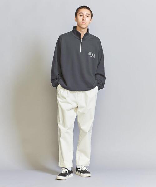 BEAUTY&YOUTH UNITED ARROWS（ビューティーアンドユースユナイテッドアローズ）の「【WEB限定】ワンポイントロゴ ハーフジップ スウェット（スウェット・メンズ・ナチュラル/ダークグレー/オレンジ/ライトグレー・L/XL/S/M）」の9枚目の写真
