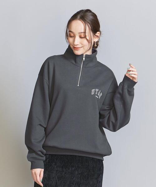 BEAUTY&YOUTH UNITED ARROWS（ビューティーアンドユースユナイテッドアローズ）の「【WEB限定】ワンポイントロゴ ハーフジップ スウェット（スウェット・メンズ・ナチュラル/ダークグレー/オレンジ/ライトグレー・L/XL/S/M）」の10枚目の写真