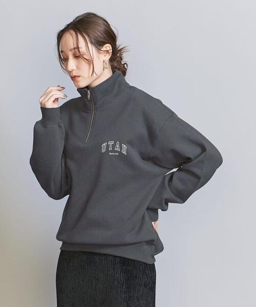 BEAUTY&YOUTH UNITED ARROWS（ビューティーアンドユースユナイテッドアローズ）の「【WEB限定】ワンポイントロゴ ハーフジップ スウェット（スウェット・メンズ・ナチュラル/ダークグレー/オレンジ/ライトグレー・L/XL/S/M）」の11枚目の写真