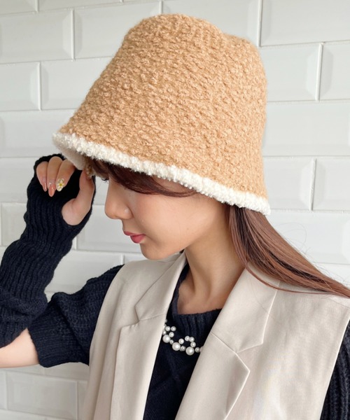 セール】ラインモチーフボアバケットハット（ハット）｜CLEA（クレア