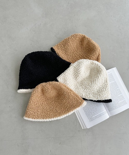 Create Clair クリエイト クレアー エコレザー　バケットハット Create Clair クリエイト クレアー エコレザー バケットハット