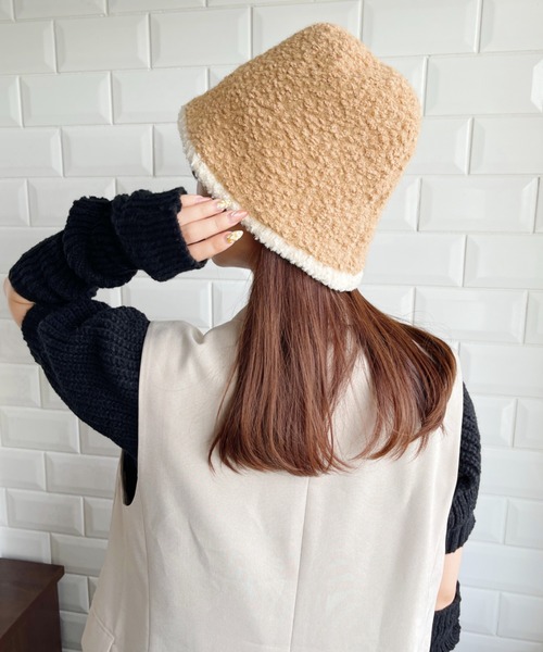 セール】ラインモチーフボアバケットハット（ハット）｜CLEA（クレア