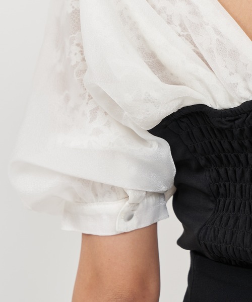 ROYAL PARTY(ロイヤルパーティー)の「ビスチェ切替ドッキングトップス(Tシャツ/カットソー・レディース・ベージュ/ピンク/ブラック・FREE)」の18枚目の写真