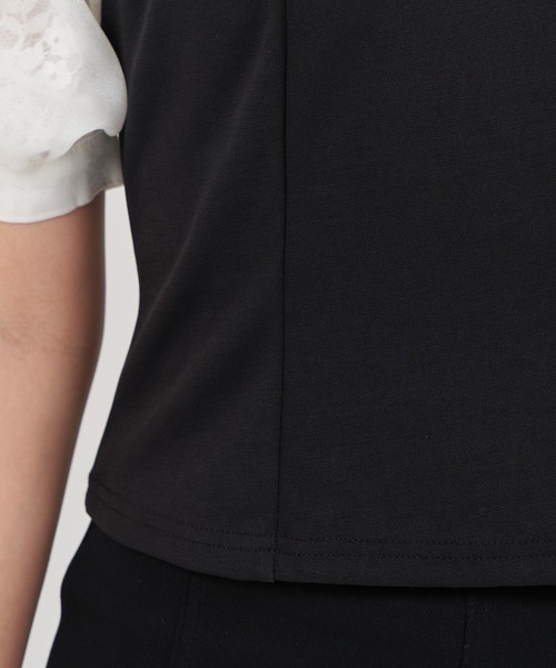 ROYAL PARTY(ロイヤルパーティー)の「ビスチェ切替ドッキングトップス(Tシャツ/カットソー・レディース・ベージュ/ピンク/ブラック・FREE)」の19枚目の写真