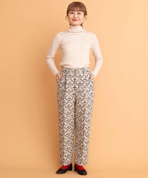 peu pres（プープレ）の「ホイップジャカード　テーパードパンツ（その他パンツ・レディース・ベージュ/ホワイト・FREE）」の3枚目の写真